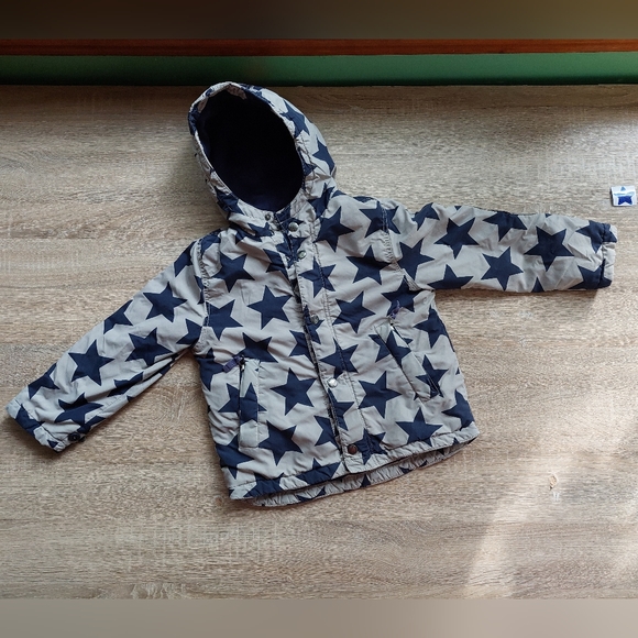 Mini Boden fleece star coat 5-6 years - Picture 2 of 16